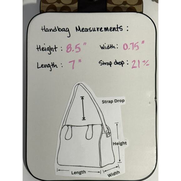 Coach Legacy Signature Stripe Swingpack Crossbody Bag, Beige and Brown - Picture 13 of 13